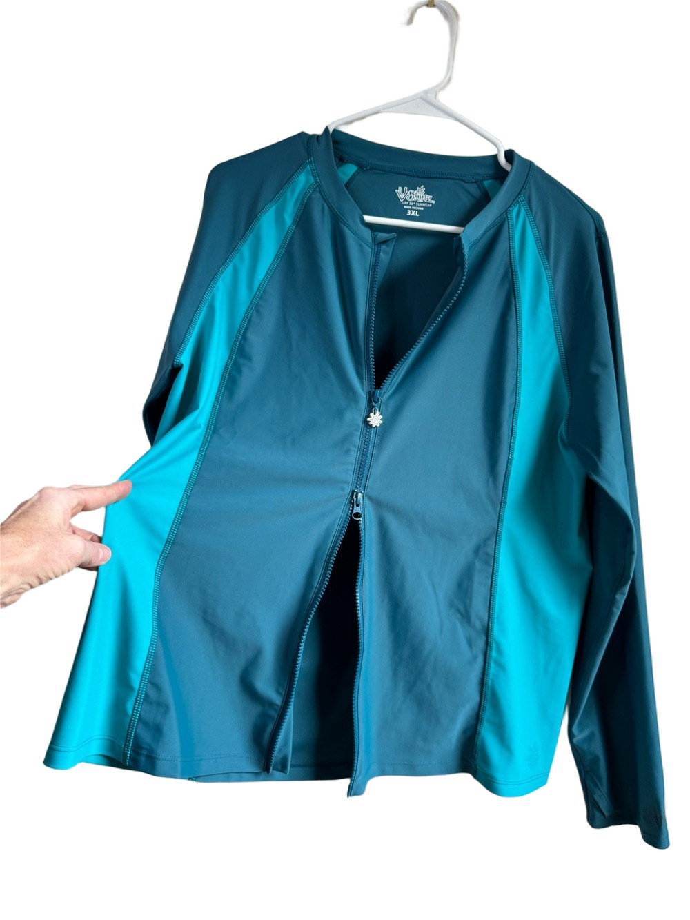 UV SKINZ Two-Way Full Zip Rash Guard - Picture 9 of 15